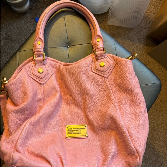 Marc by Marc Jacobs Classic Q Fran satchel bag in pink leather - Picture 2 of 13